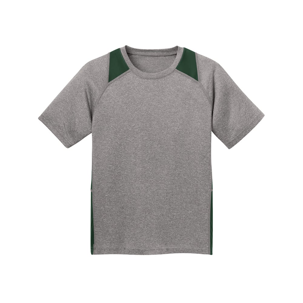 Sport - Tek YST361 Youth Heather Raglan Colorblock Contender T-Shirt - Gorvex.com