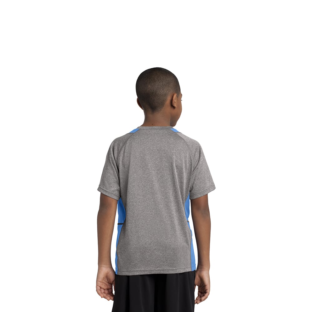 Sport - Tek YST361 Youth Heather Raglan Colorblock Contender T-Shirt - Gorvex.com