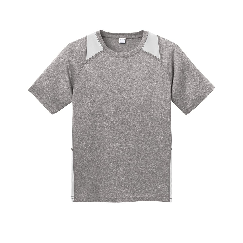 Sport - Tek YST361 Youth Heather Raglan Colorblock Contender T-Shirt - Gorvex.com