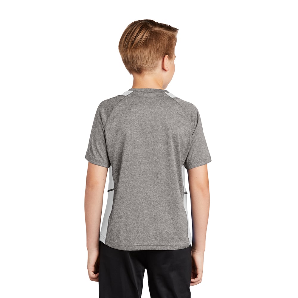 Sport - Tek YST361 Youth Heather Raglan Colorblock Contender T-Shirt - Gorvex.com