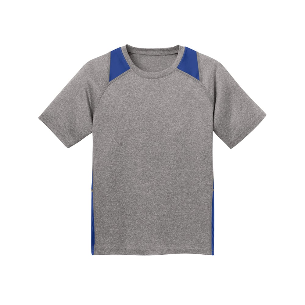 Sport - Tek YST361 Youth Heather Raglan Colorblock Contender T-Shirt - Gorvex.com