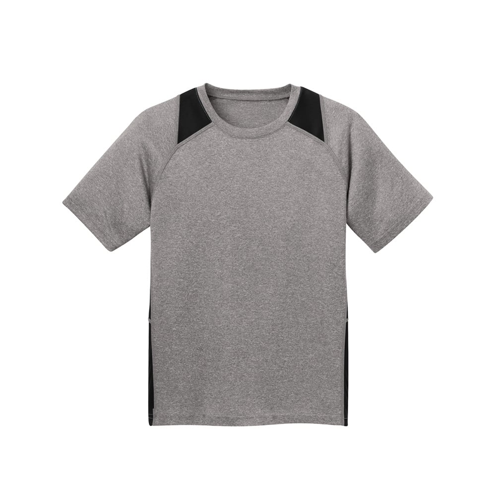 Sport - Tek YST361 Youth Heather Raglan Colorblock Contender T-Shirt - Gorvex.com
