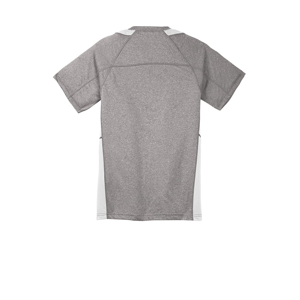 Sport - Tek YST361 Youth Heather Raglan Colorblock Contender T-Shirt - Gorvex.com