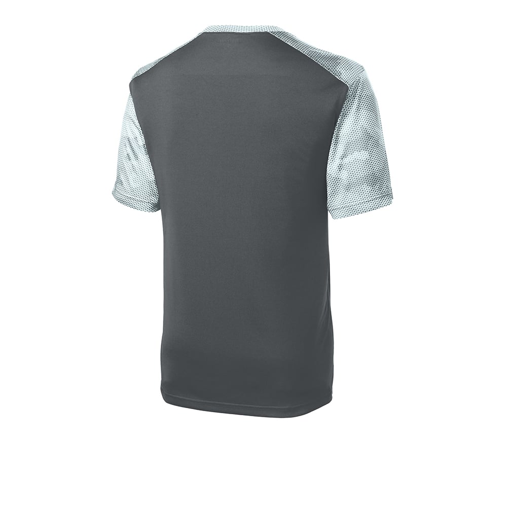 Sport - Tek YST371 Youth CamoHex Colorblock T-Shirt - Gorvex.com
