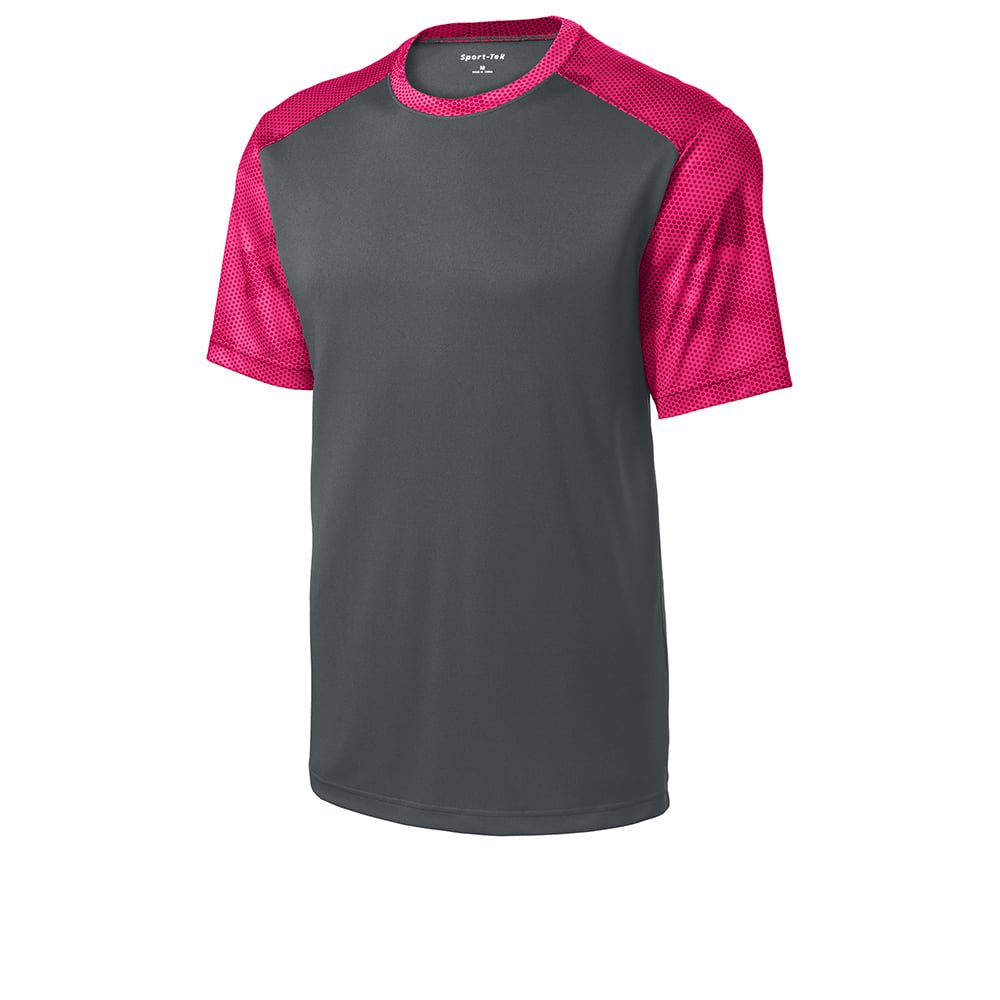 Sport - Tek YST371 Youth CamoHex Colorblock T-Shirt - Gorvex.com