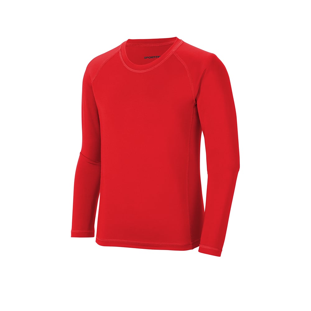 Sport - Tek YST470LS Youth Raglan Long Sleeve Rashguard T-Shirt - Gorvex.com
