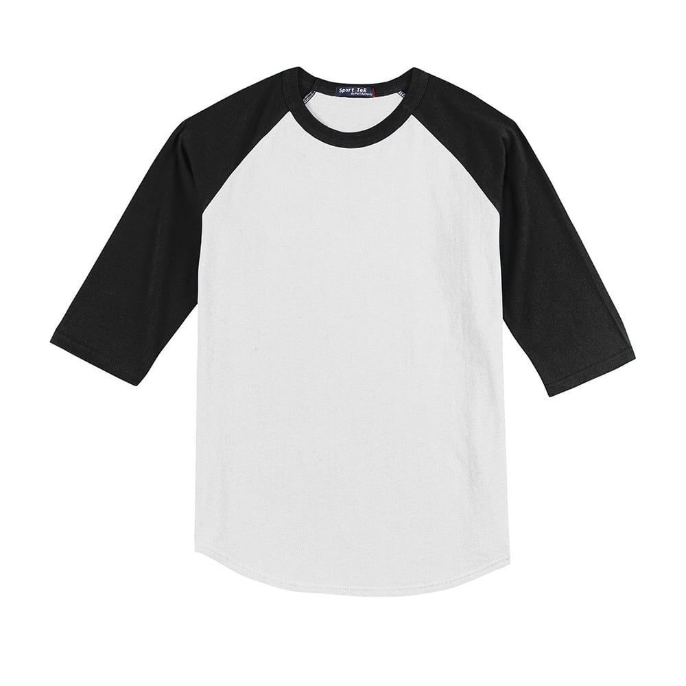 Sport - Tek YT200 Youth Colorblock Quarter Sleeve Raglan Jersey - Gorvex.com