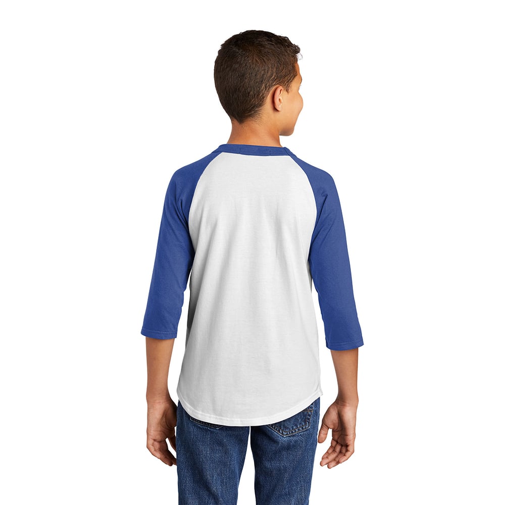Sport - Tek YT200 Youth Colorblock Quarter Sleeve Raglan Jersey - Gorvex.com