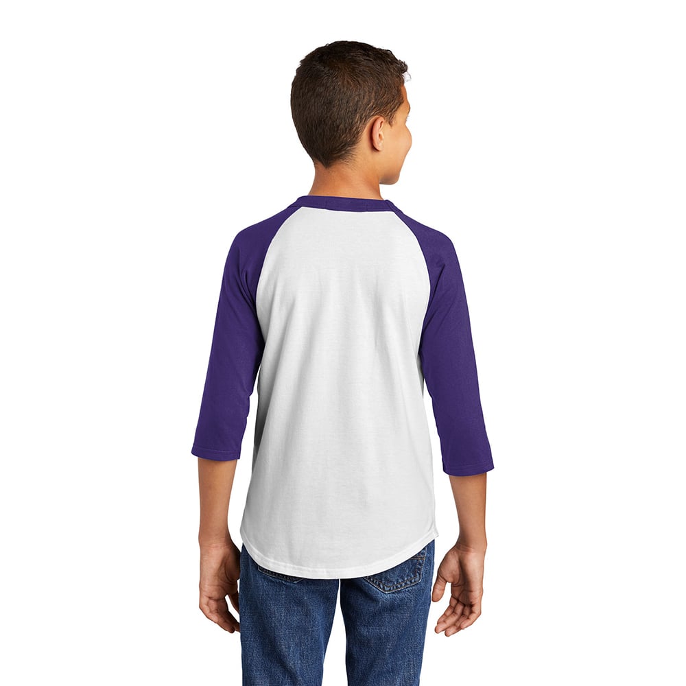 Sport - Tek YT200 Youth Colorblock Quarter Sleeve Raglan Jersey - Gorvex.com
