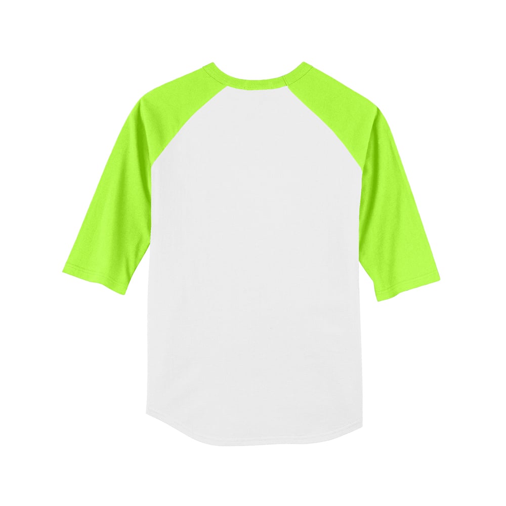 Sport - Tek YT200 Youth Colorblock Quarter Sleeve Raglan Jersey - Gorvex.com