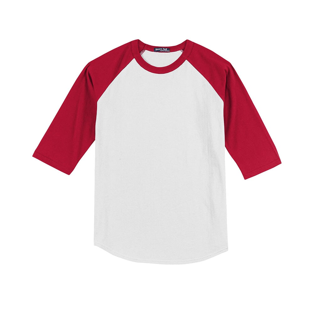 Sport - Tek YT200 Youth Colorblock Quarter Sleeve Raglan Jersey - Gorvex.com
