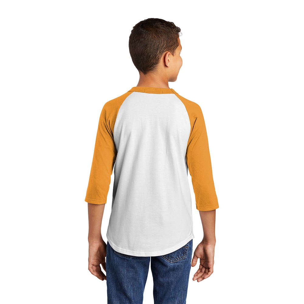 Sport - Tek YT200 Youth Colorblock Quarter Sleeve Raglan Jersey - Gorvex.com
