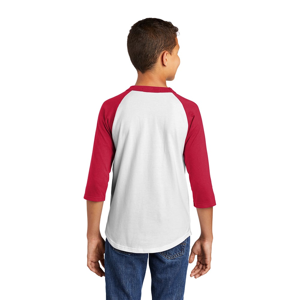 Sport - Tek YT200 Youth Colorblock Quarter Sleeve Raglan Jersey - Gorvex.com