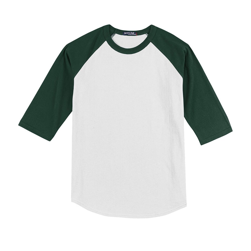 Sport - Tek YT200 Youth Colorblock Quarter Sleeve Raglan Jersey - Gorvex.com