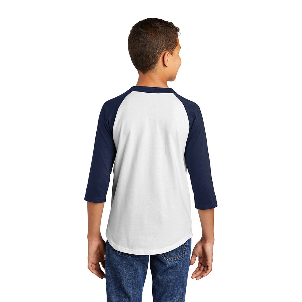 Sport - Tek YT200 Youth Colorblock Quarter Sleeve Raglan Jersey - Gorvex.com