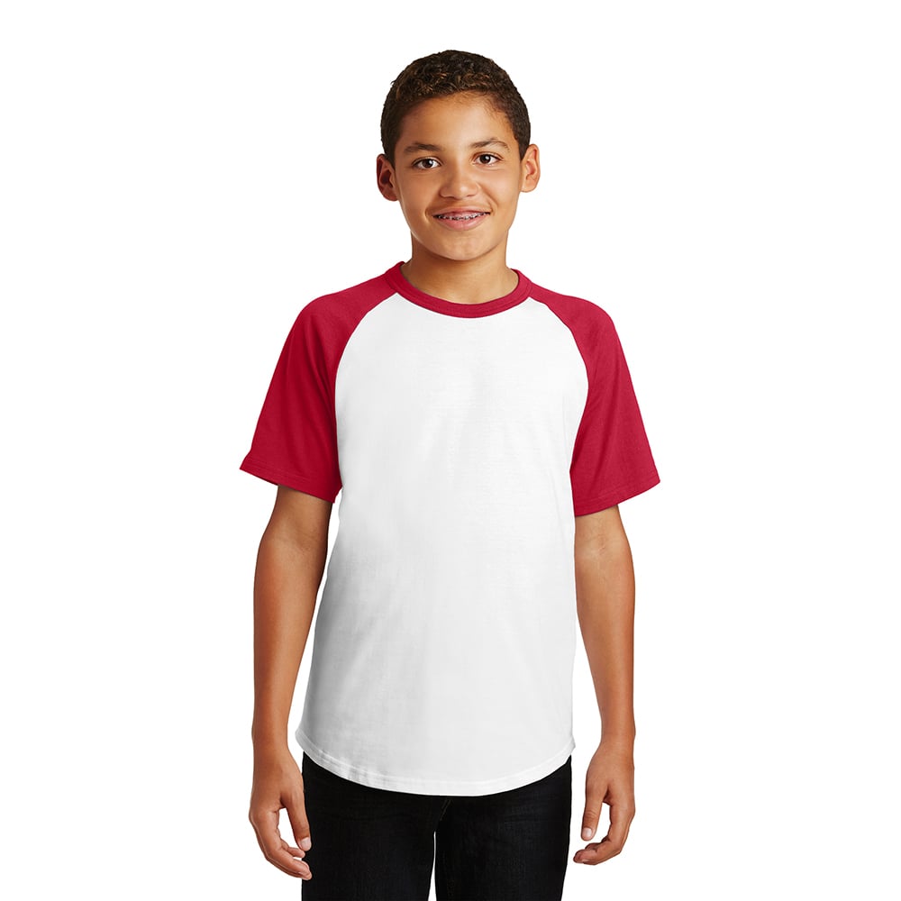 Sport - Tek YT201 Youth Short Sleeve Colorblock Raglan Jersey - Gorvex.com