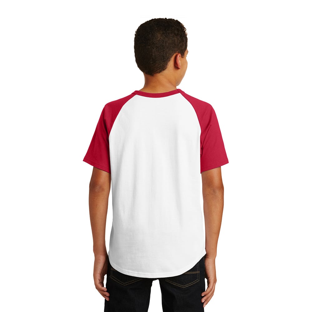 Sport - Tek YT201 Youth Short Sleeve Colorblock Raglan Jersey - Gorvex.com