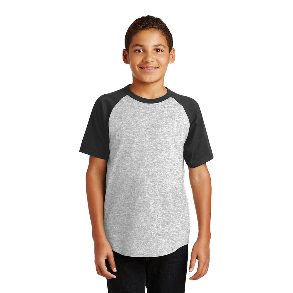 Sport - Tek YT201 Youth Short Sleeve Colorblock Raglan Jersey - Gorvex.com