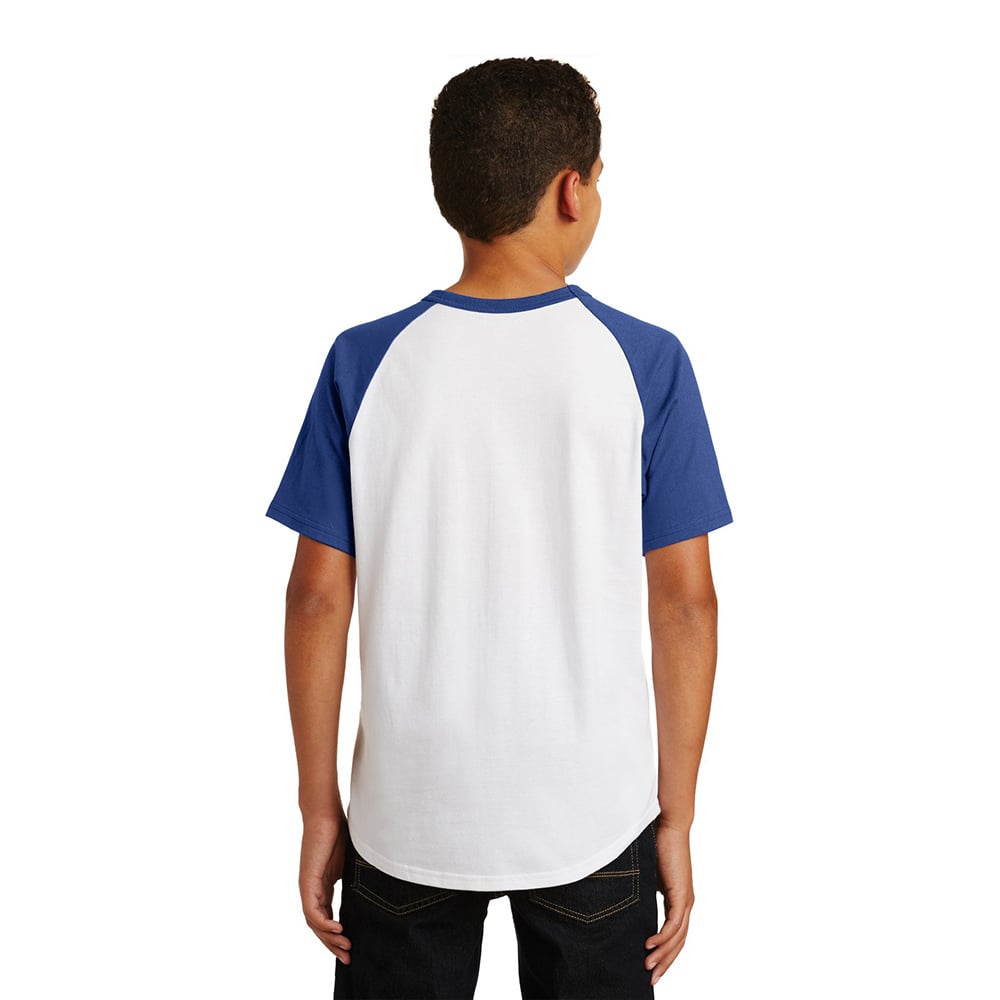Sport - Tek YT201 Youth Short Sleeve Colorblock Raglan Jersey - Gorvex.com
