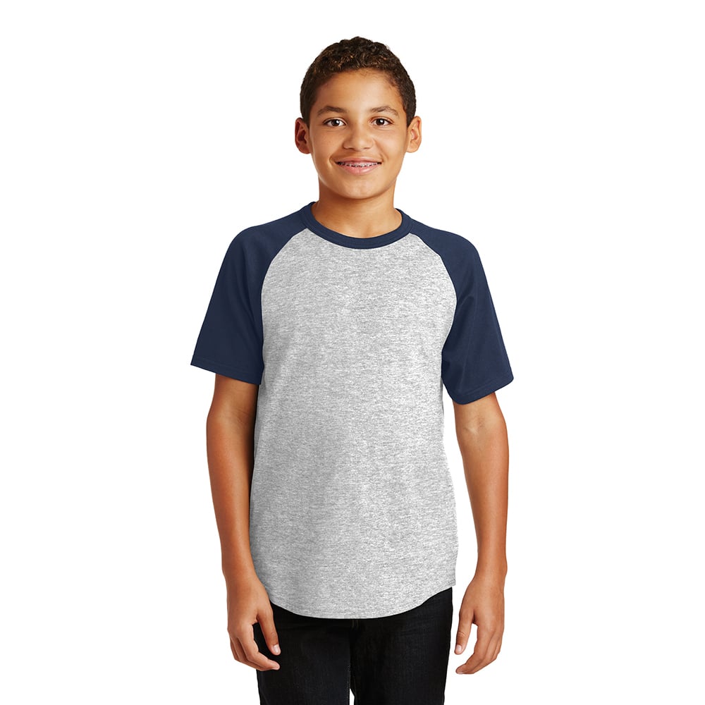 Sport - Tek YT201 Youth Short Sleeve Colorblock Raglan Jersey - Gorvex.com