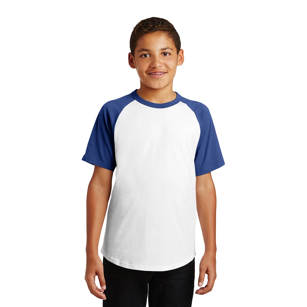 Sport - Tek YT201 Youth Short Sleeve Colorblock Raglan Jersey - Gorvex.com