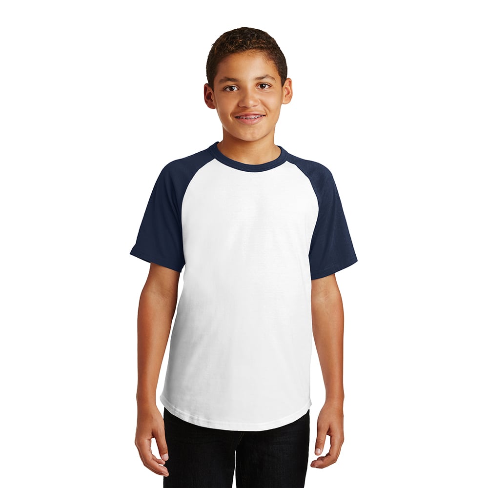 Sport - Tek YT201 Youth Short Sleeve Colorblock Raglan Jersey - Gorvex.com