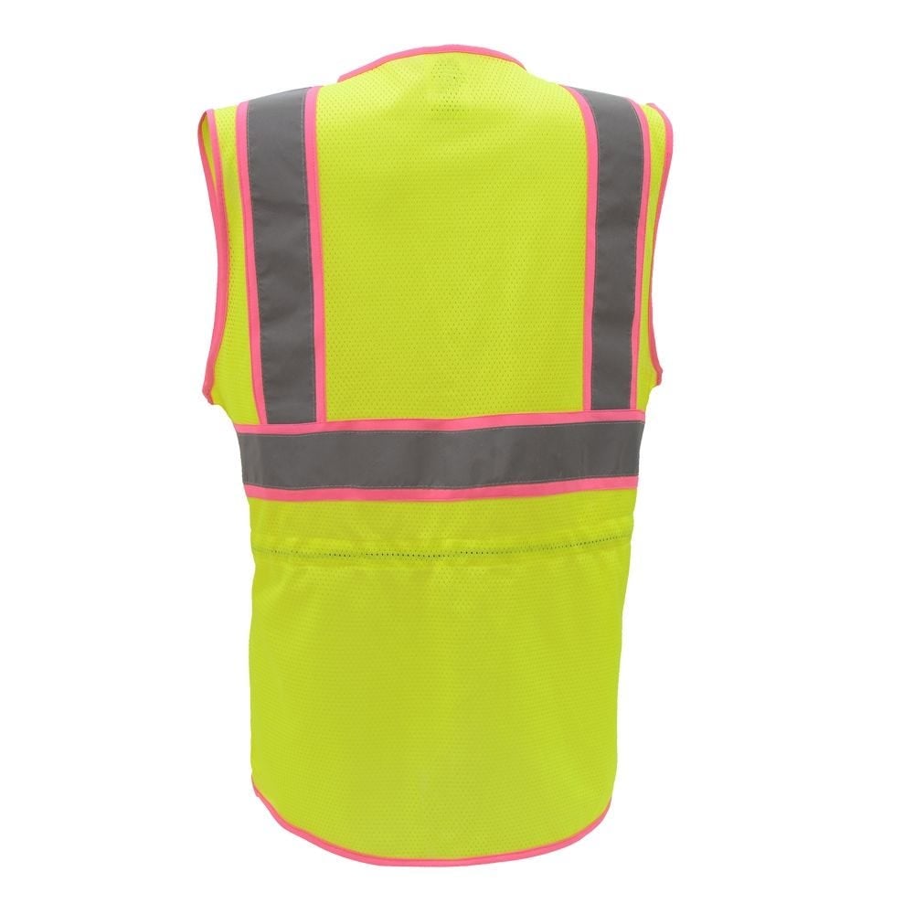 Two - Tone Ladies Hi Vis Vest with Zipper Closure, Economy Class 2 - Gorvex.com