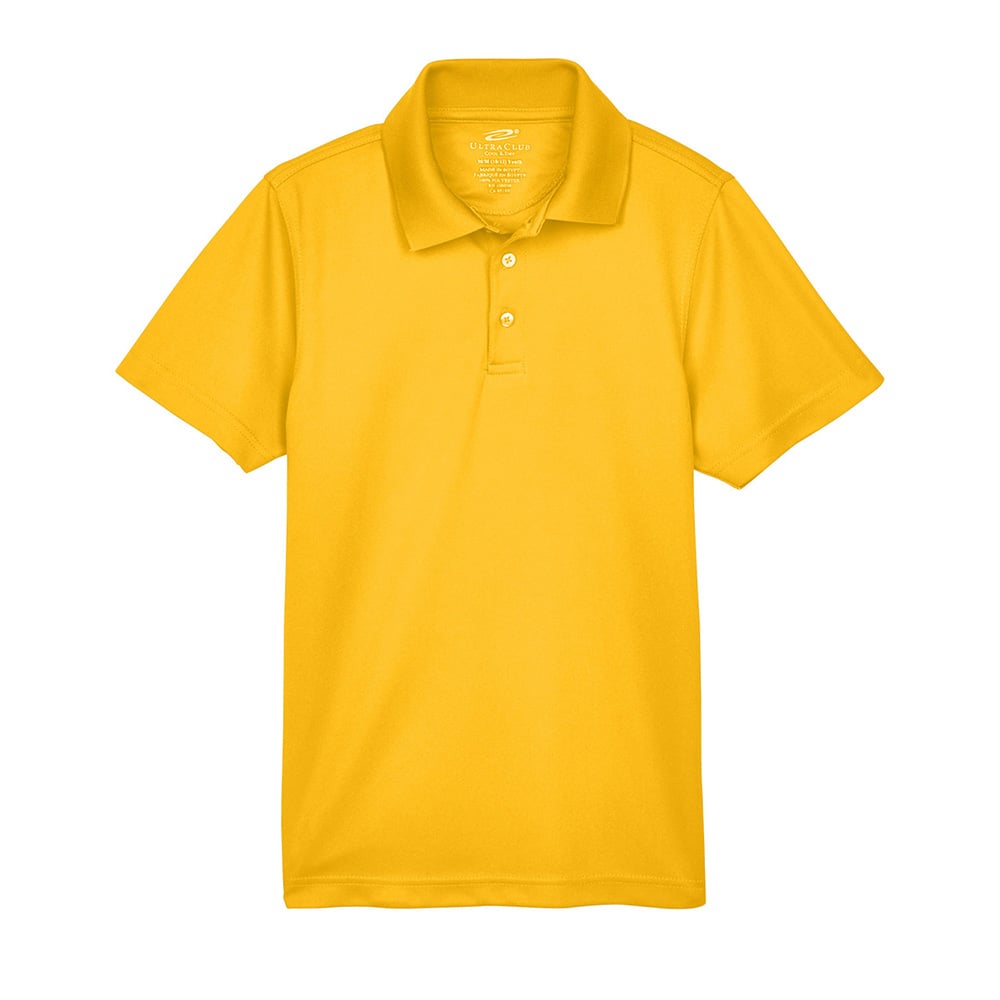 UltraClub Cool & Dry 8210Y Youth Mesh Piqué® Polo - Gorvex.com