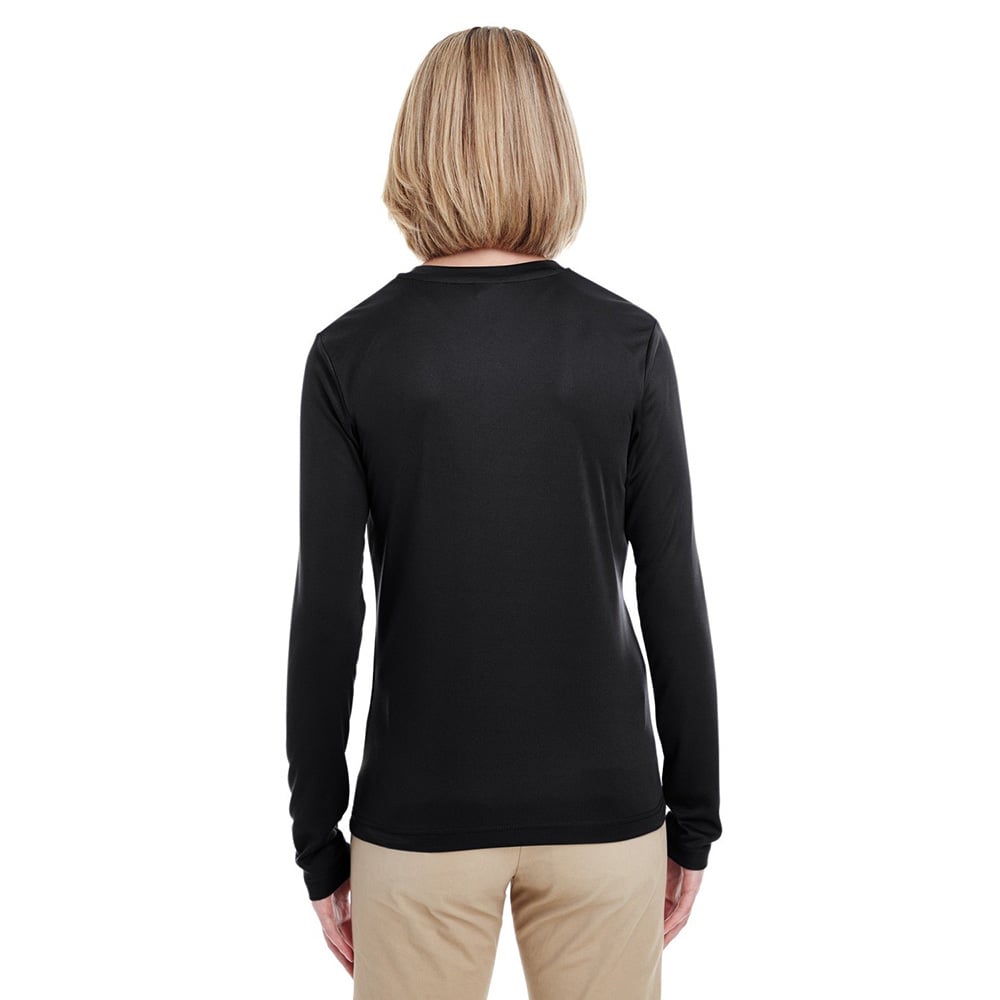 UltraClub Cool & Dry 8622W Ladies' Performance Long - Sleeve T-Shirt - Gorvex.com