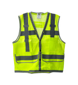 Cor-Brite® Heavy-Duty Surveyor's Vest with Snap Closure + D-Ring Access