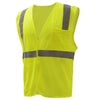 Hi-Vis Safety Vest, Mesh with Hook & Loop Closure, Standard Class 2