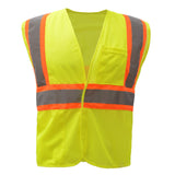 Hi-Vis Vest, Two Tone Mesh with Hook & Loop Closure, Standard Class 2