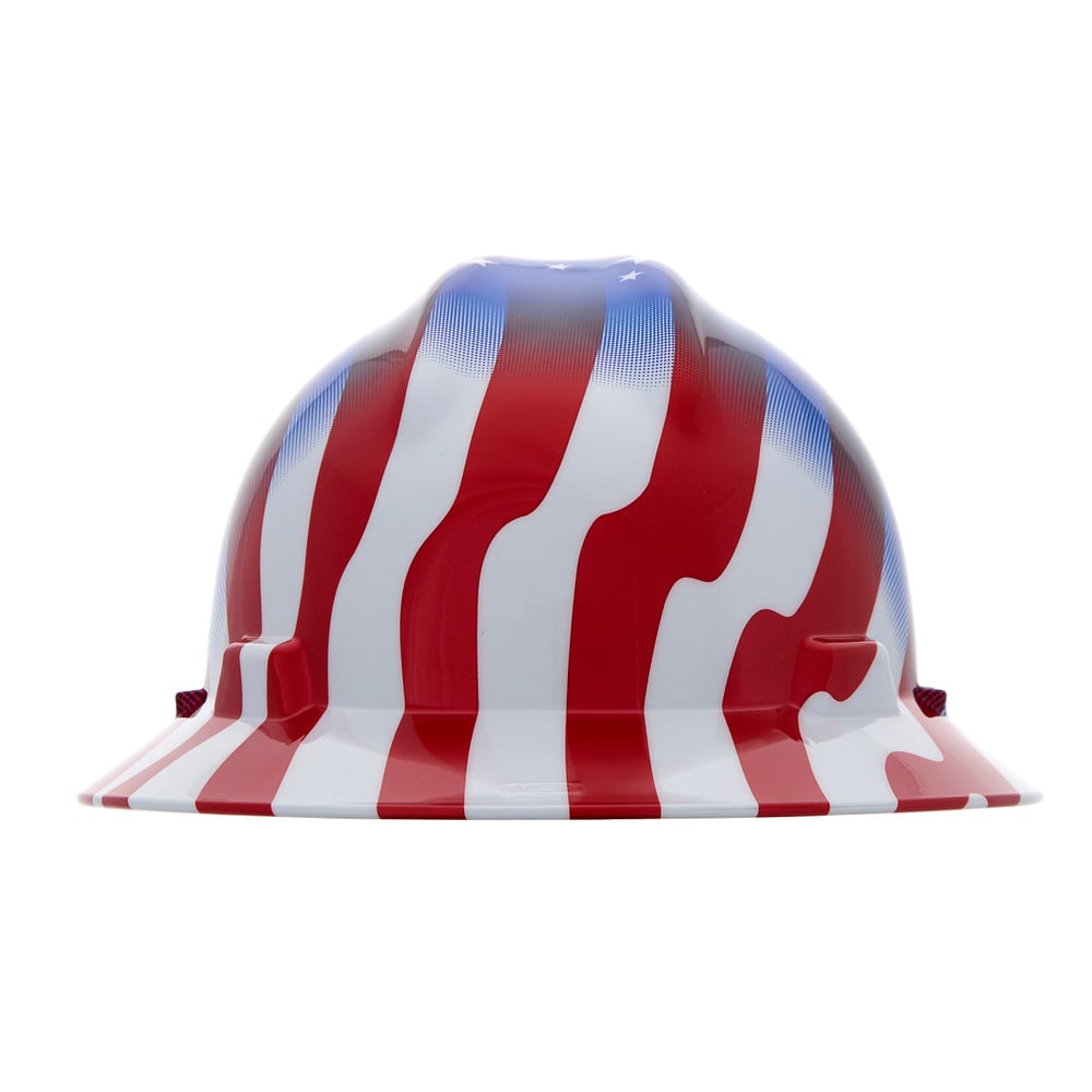 MSA Specialty V-Gard® Full Brim Hard Hat with Ratchet Suspension