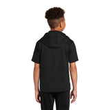 Sport-Tek YST251 Youth Sport-Wick Fleece Short Sleeve Hooded Pullover