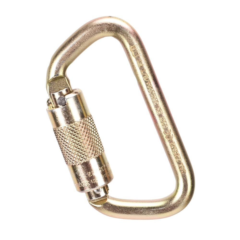 MSA Auto-Locking Steel Carabiner with 9/16" Gate Opening