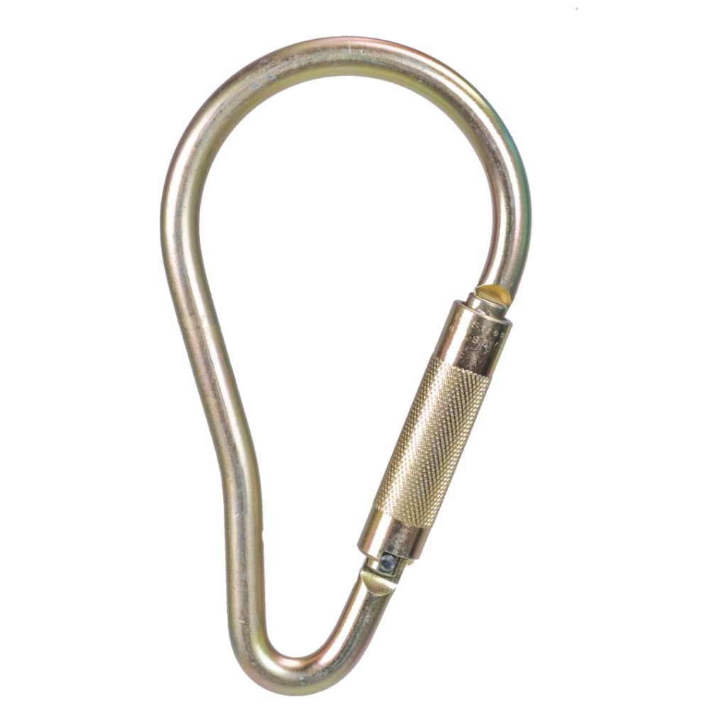 MSA 10089209 Auto-Locking Steel Carabiner with 2.1" Gate Opening