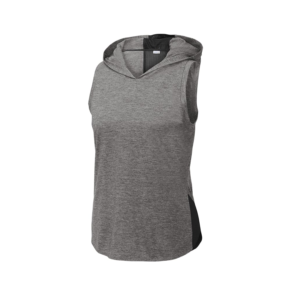 Sport-Tek LST410 PosiCharge Women's Tri-Blend Sleeveless Hoodie