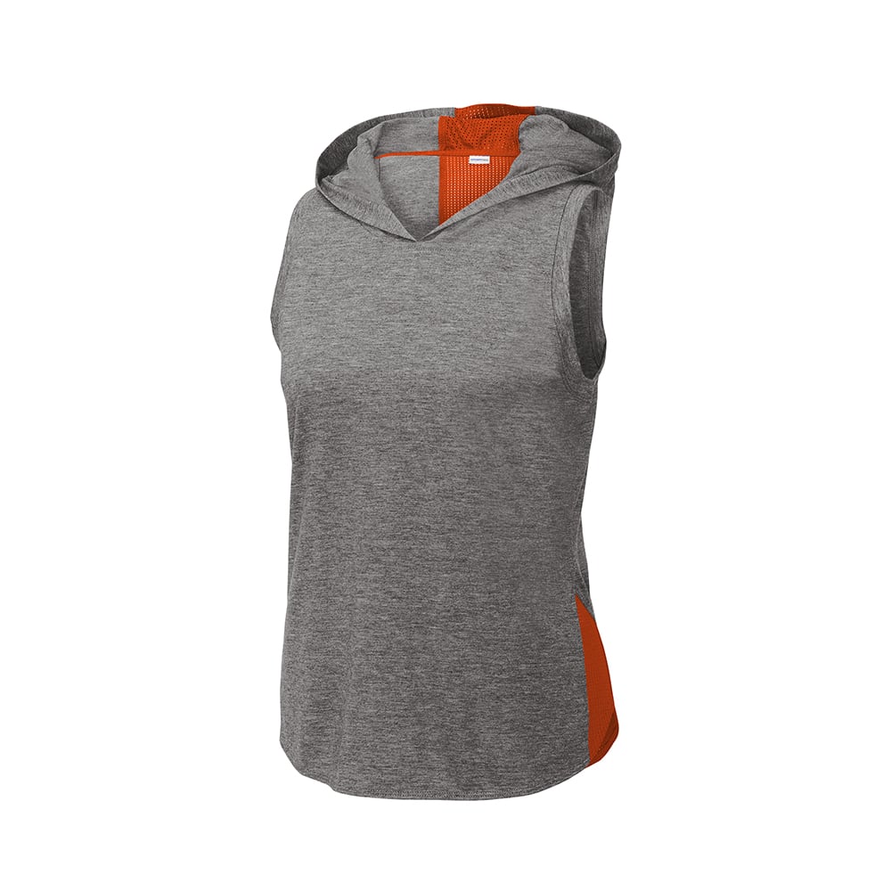 Sport-Tek LST410 PosiCharge Women's Tri-Blend Sleeveless Hoodie