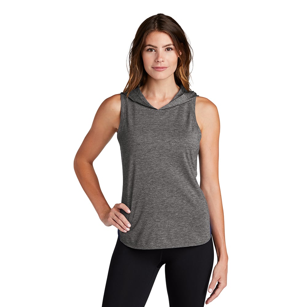 Sport-Tek LST410 PosiCharge Women's Tri-Blend Sleeveless Hoodie