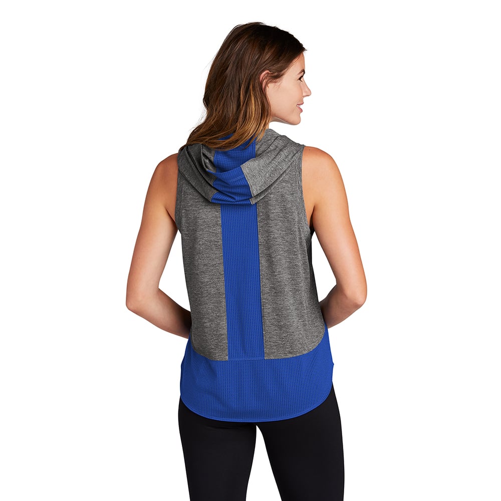 Sport-Tek LST410 PosiCharge Women's Tri-Blend Sleeveless Hoodie