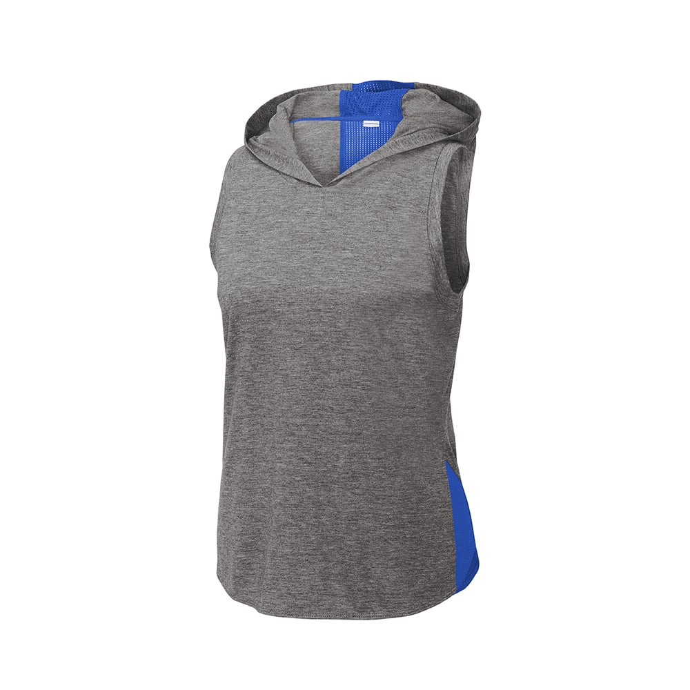 Sport-Tek LST410 PosiCharge Women's Tri-Blend Sleeveless Hoodie