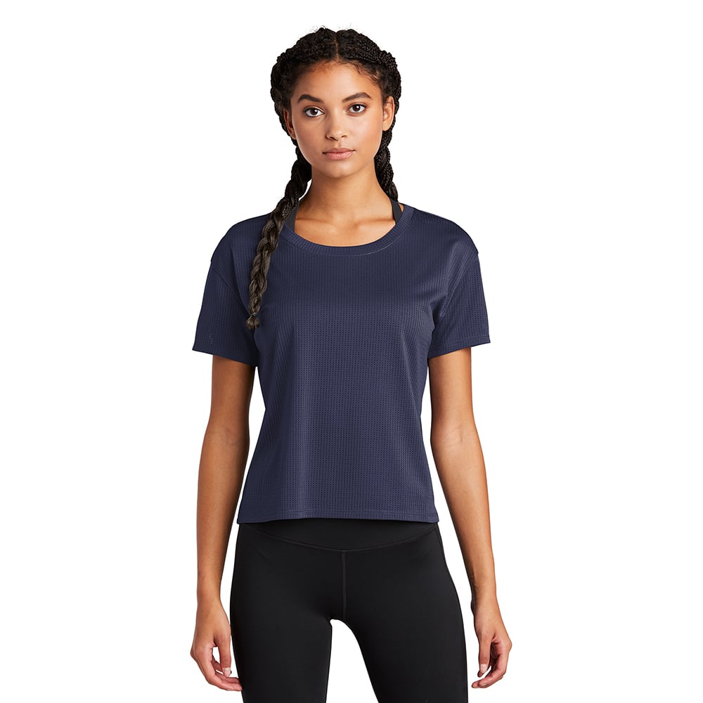 Sport-Tek LST411 PosiCharge Women's Drop Shoulder Cropped T-Shirt