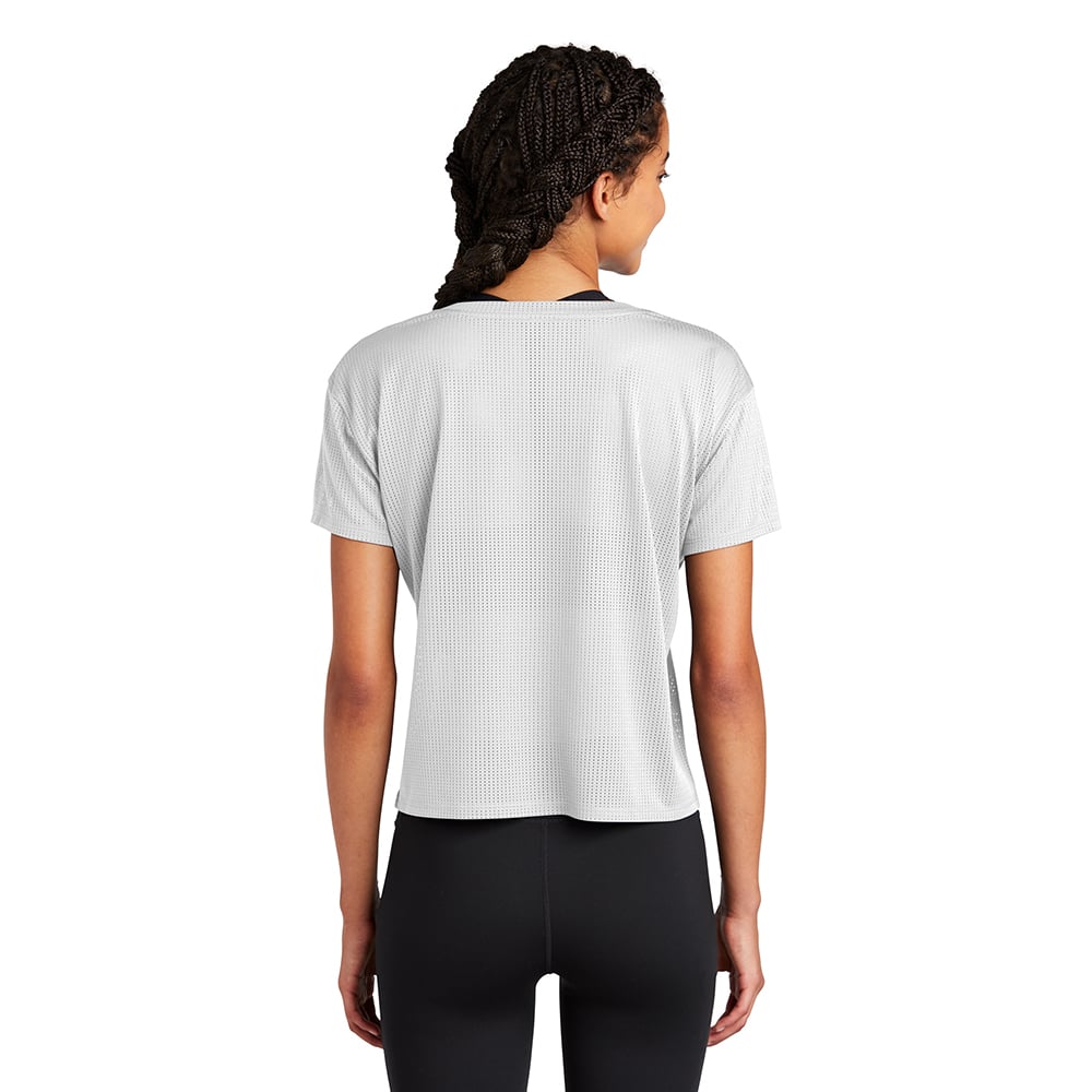 Sport-Tek LST411 PosiCharge Women's Drop Shoulder Cropped T-Shirt