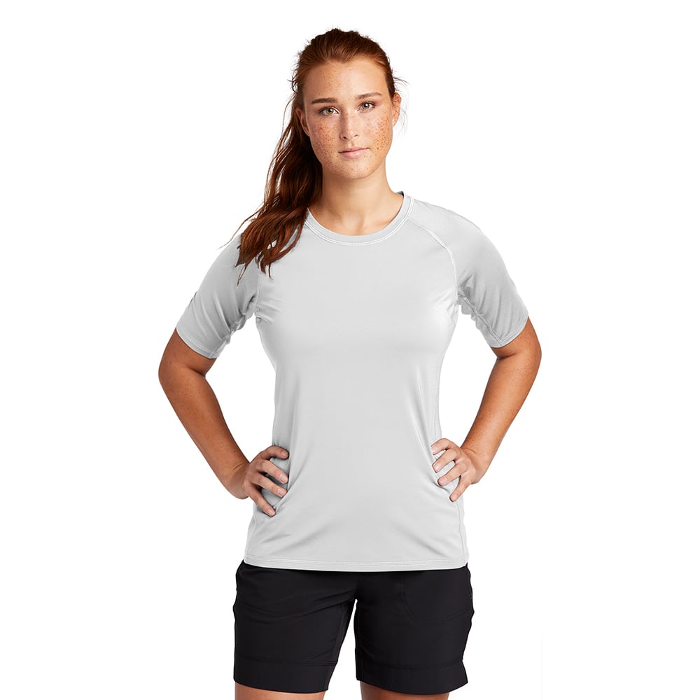 Sport-Tek LST470 Women's Short Sleeve Rashguard T-Shirt