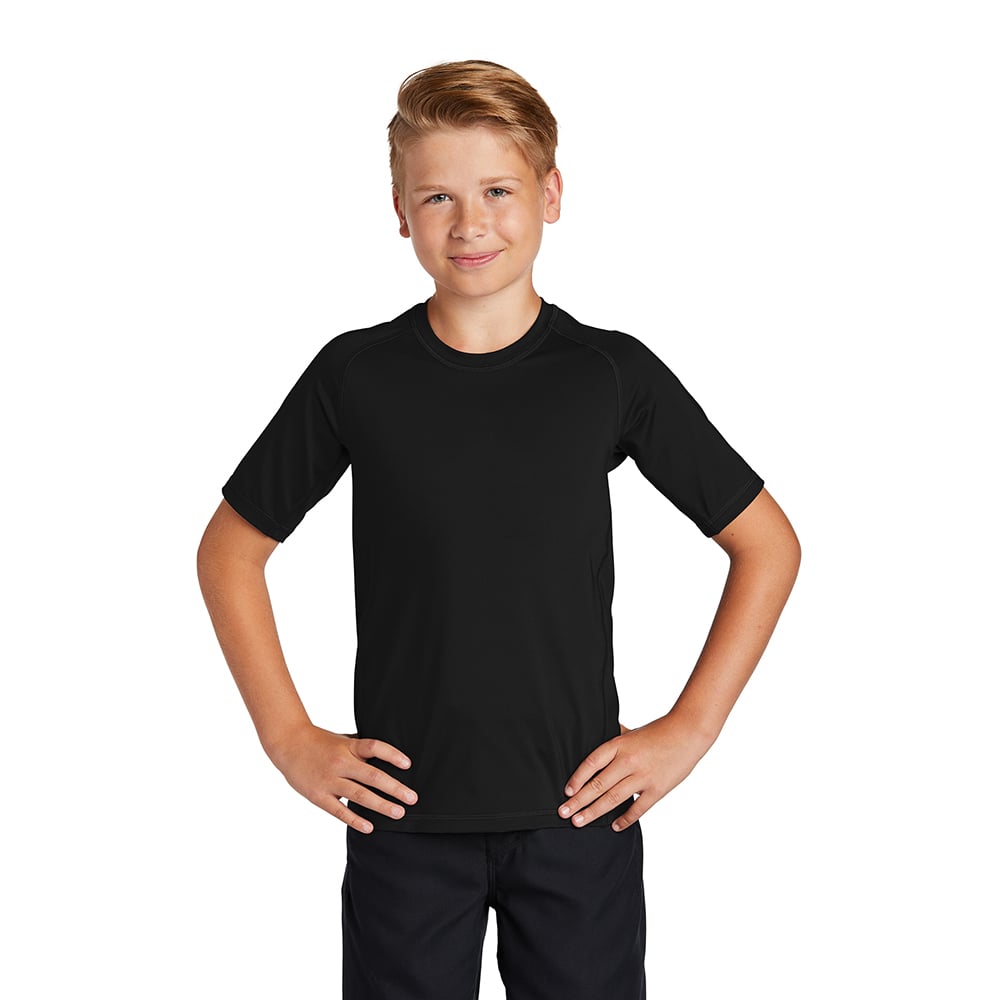 Sport-Tek YST470 Youth Raglan Sleeves Rashguard T-Shirt