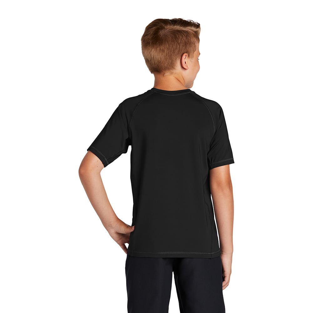 Sport-Tek YST470 Youth Raglan Sleeves Rashguard T-Shirt