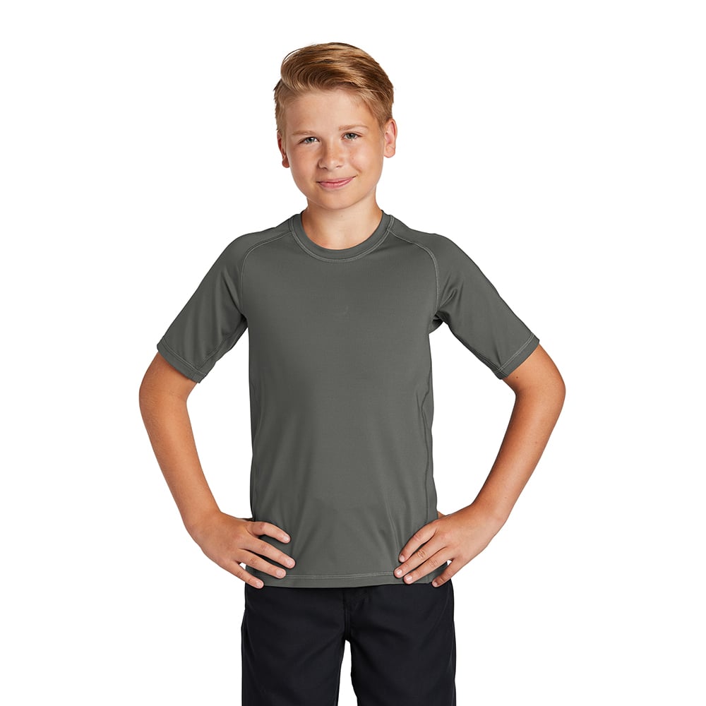 Sport-Tek YST470 Youth Raglan Sleeves Rashguard T-Shirt