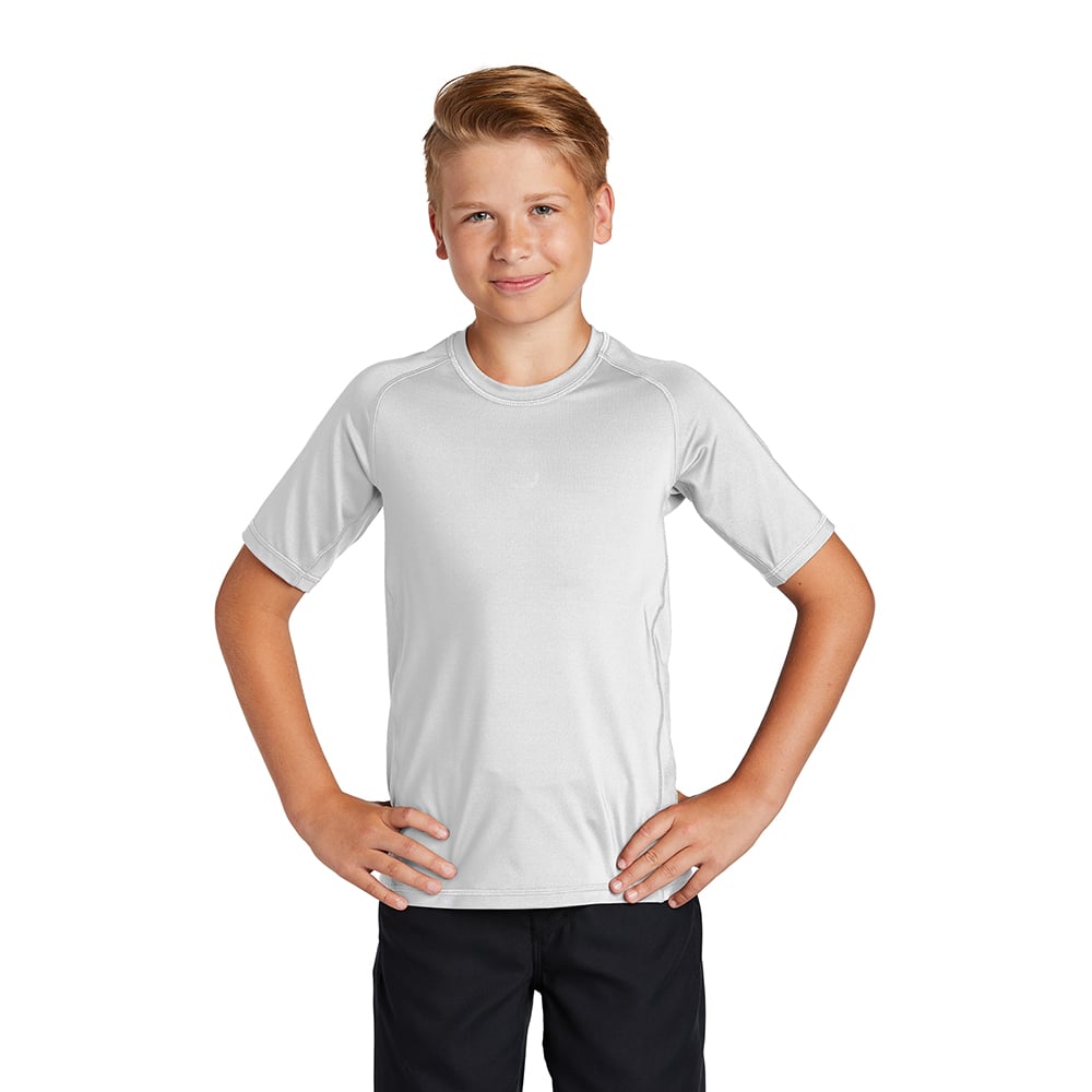 Sport-Tek YST470 Youth Raglan Sleeves Rashguard T-Shirt