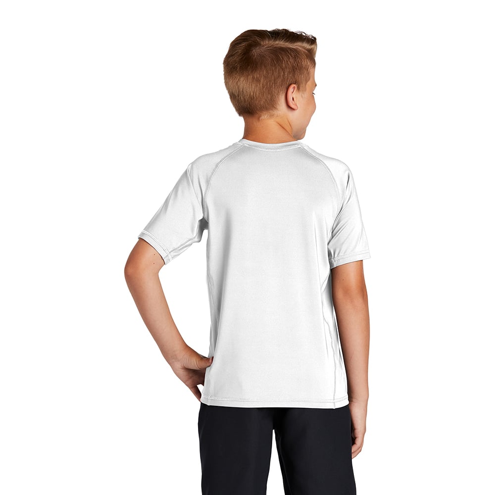 Sport-Tek YST470 Youth Raglan Sleeves Rashguard T-Shirt