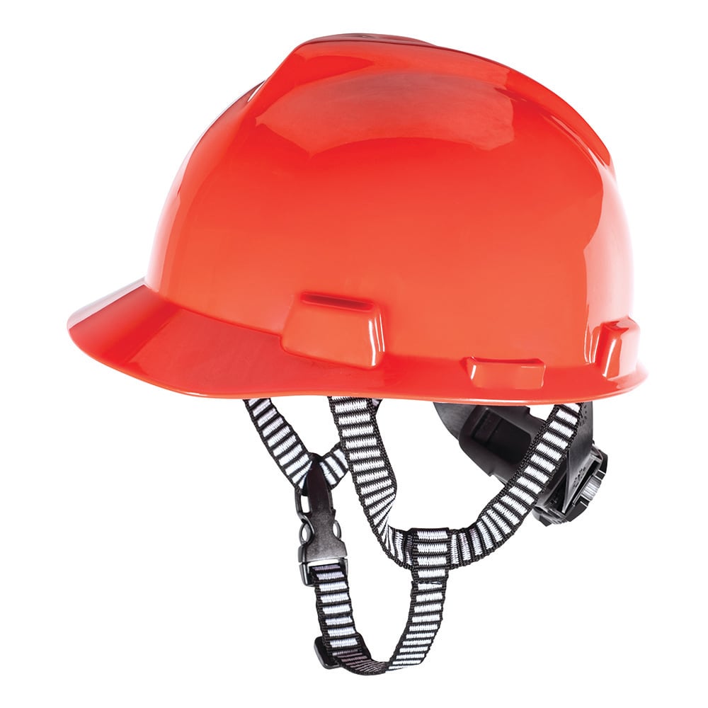 MSA Non-Metal 3/4 Polyester Webbing 4-Point Chinstrap for MSA Hard Hat, 1 bag (10 pieces)